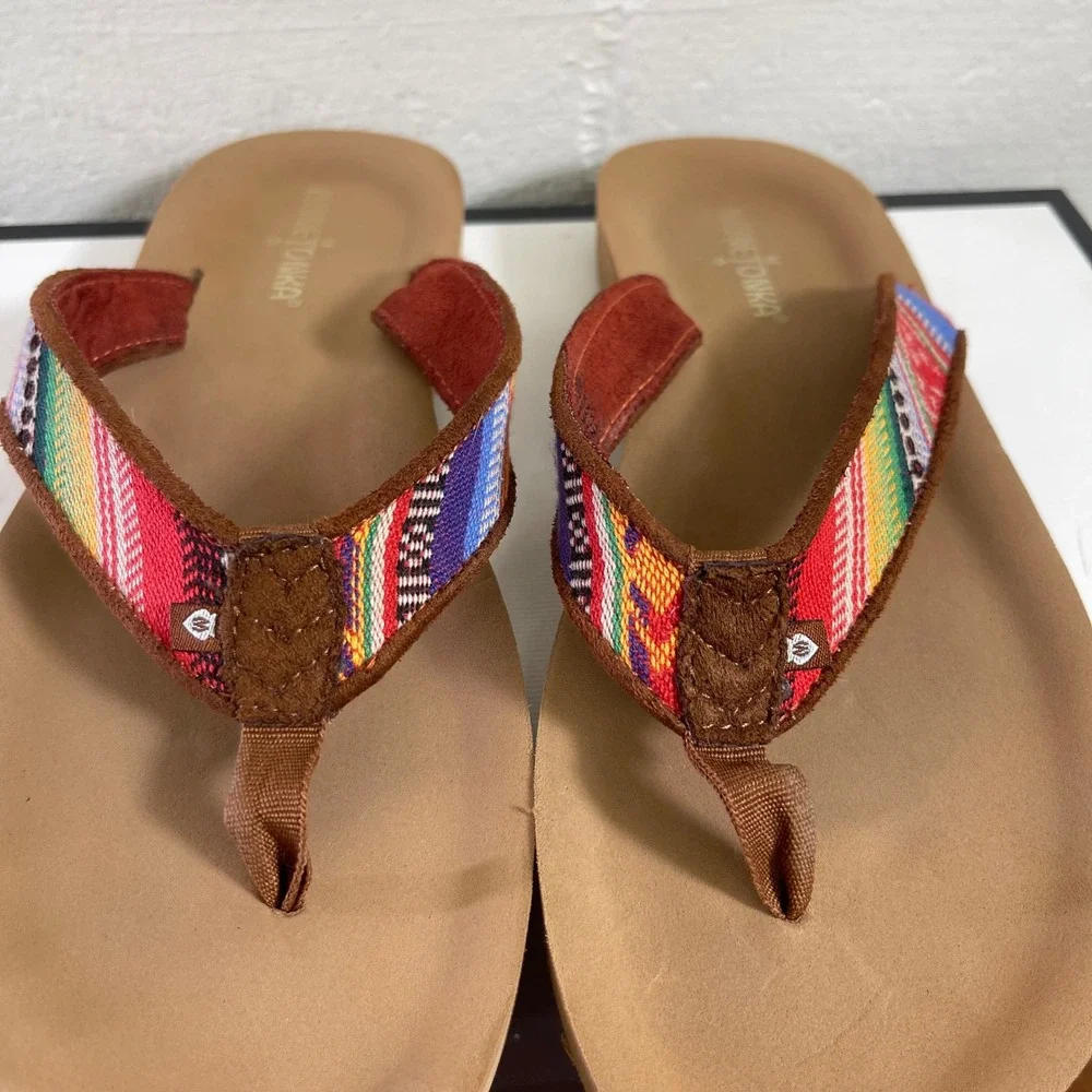 Minnetonka Hedy 530982 Brown Sandal Slide Slip On Men's Size 9 M
